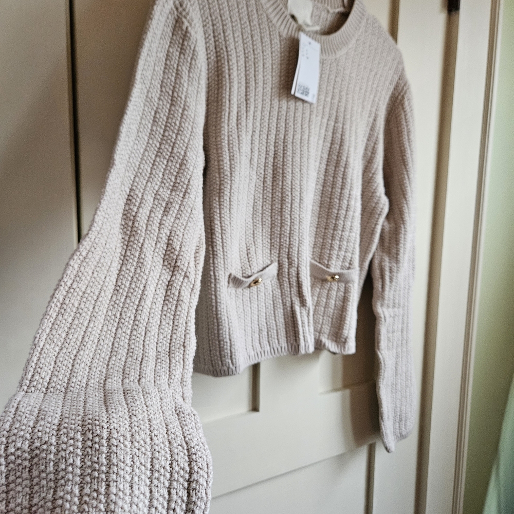 H&M Beige Knit Sweater